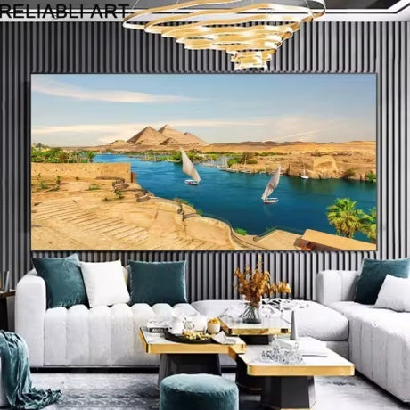 Living Room Decorative Painting Solid Wood Frameless