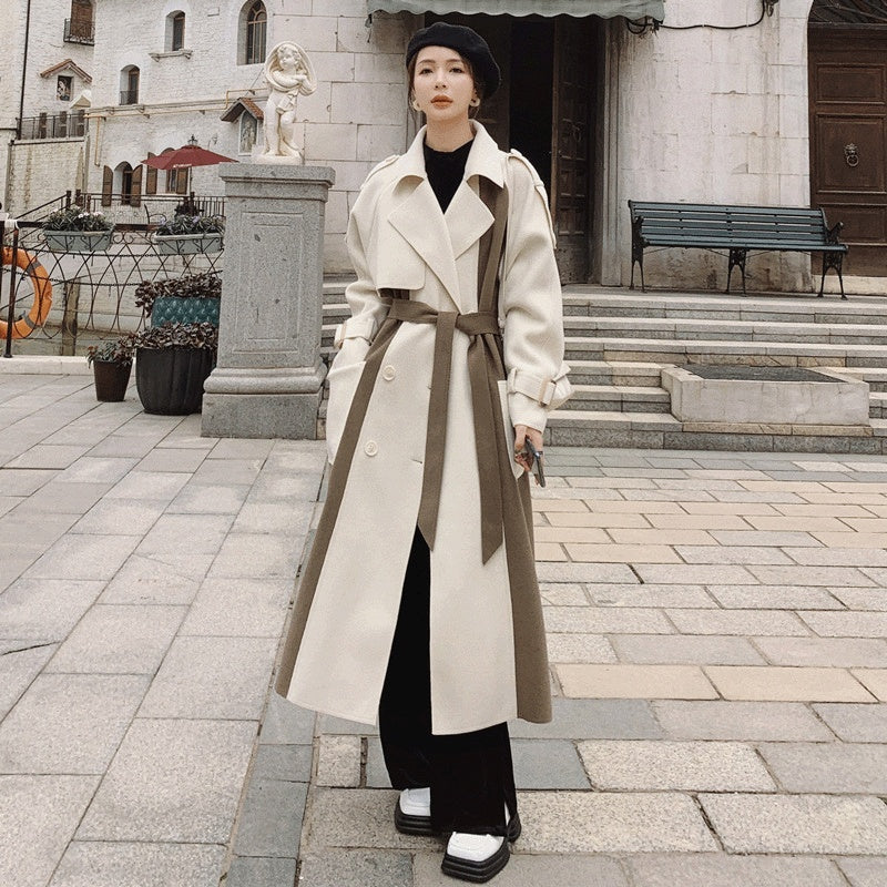 Mid-length Women's Double-sided Woolen Coat