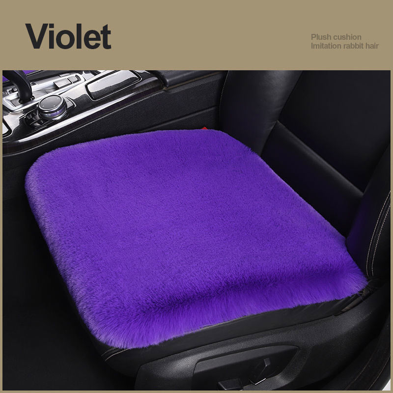 Car Seat Winter Plush Single Seat Square Cushion