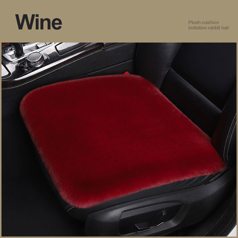 Car Seat Winter Plush Single Seat Square Cushion