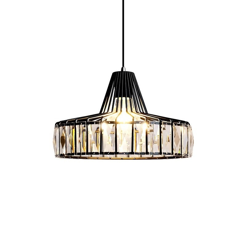 Simple Modern Light Luxury Crystal Creative Sun Lamp Bedroom Bedside Small Droplight