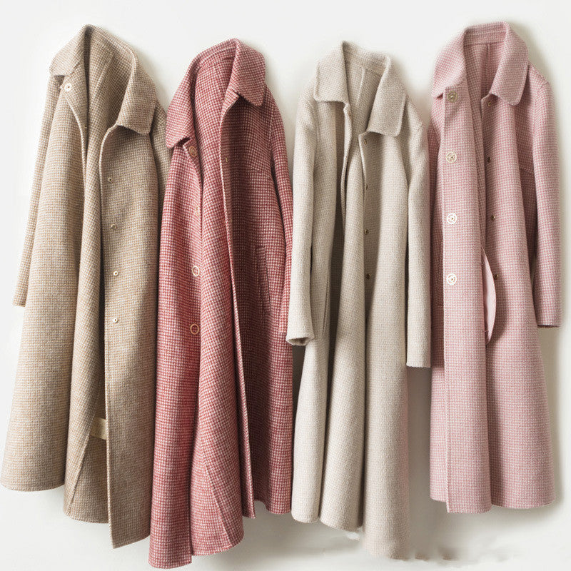 Over-the-knee Fashionable Woolen Coat Loose
