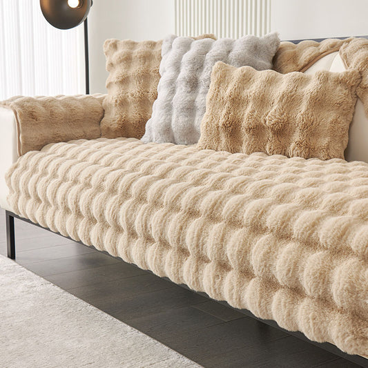 Rabbit Plush Sofa Cushion Winter Thickened Fleece Simple