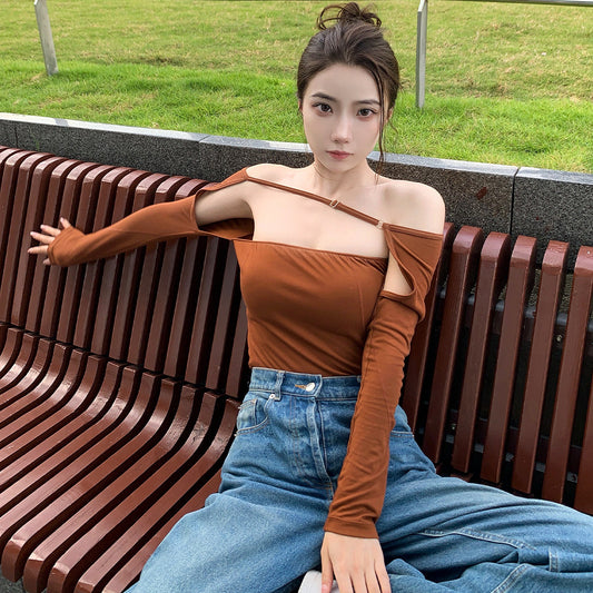 Women's New Knitting Thin T-shirt Top