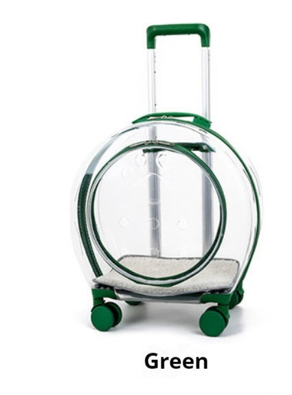 Pet Trolley Bag Portable Dog Out Transparent Trolley Bag Space Capsule