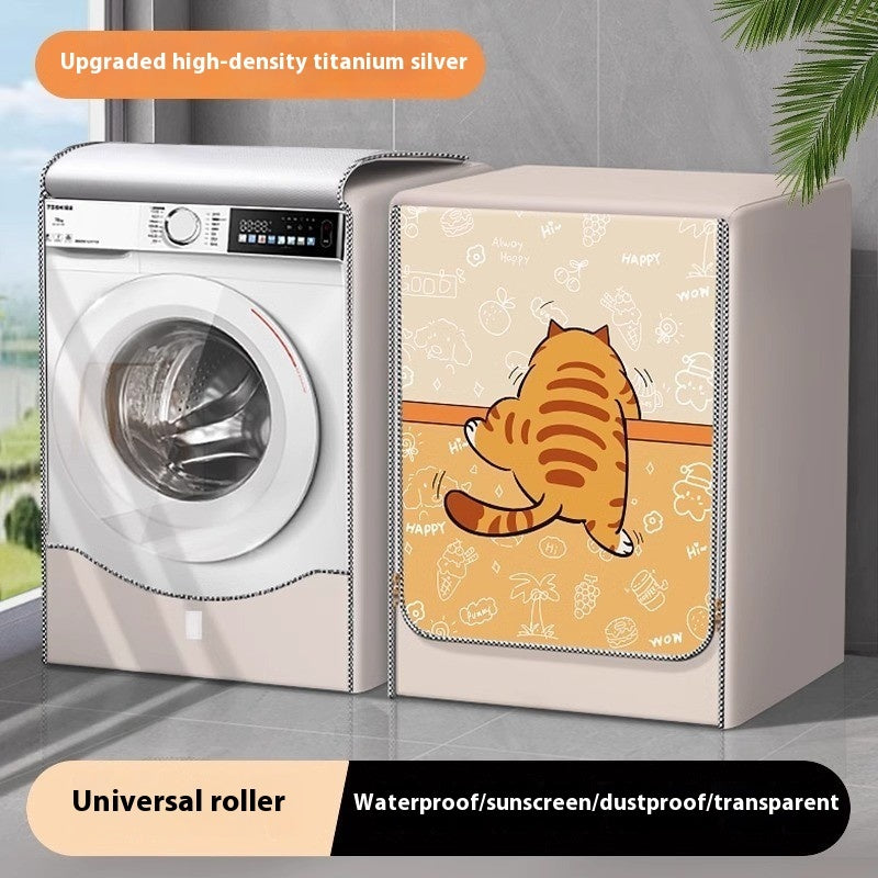 Roller Washing Machine Cover Waterproof Sunscreen Cover Dust Cover UV Protection