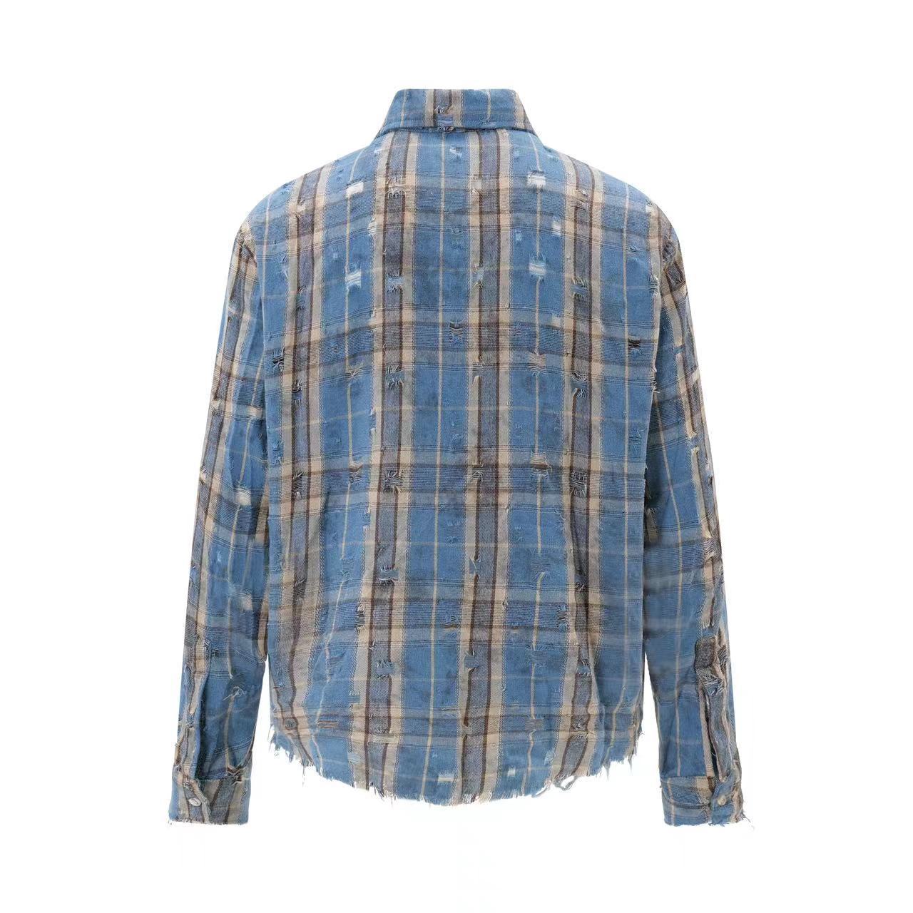 Fashion Personality Hole Vintage Shirt