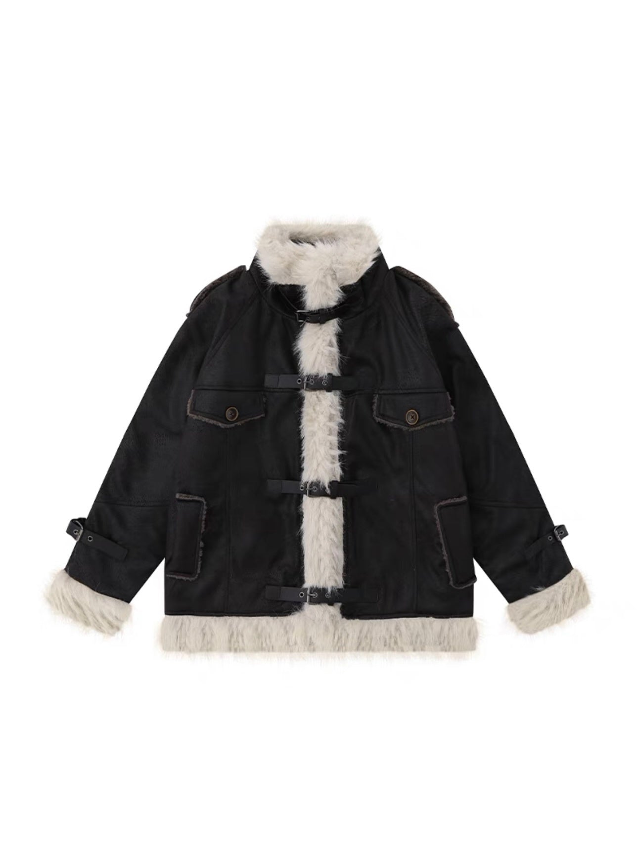 Retro Lamb Fur Coat For Women
