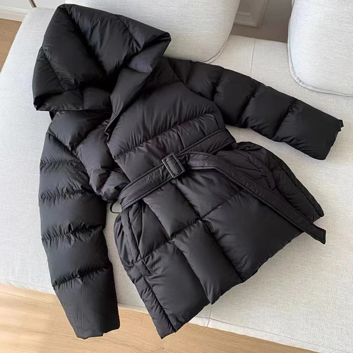 Slim And High-grade White Duck Down Jacket