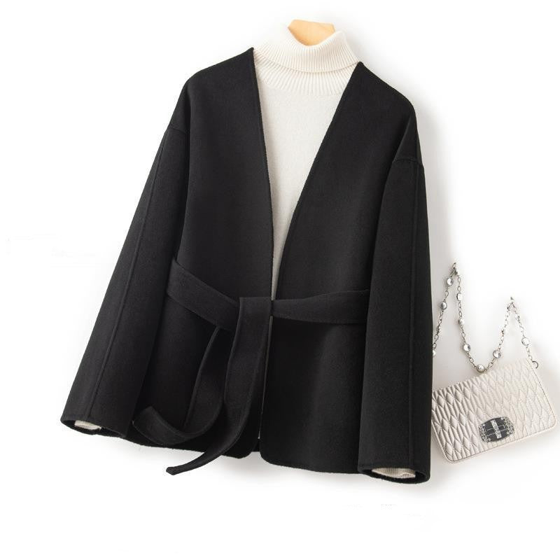 Women's Short Loose Tweed Coat Tweed Jacket