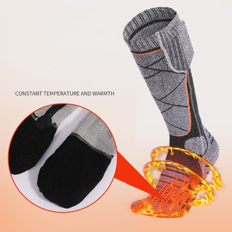 Remote Control Heating Socks Charging Heating Foot Warming Artifact Long Tube