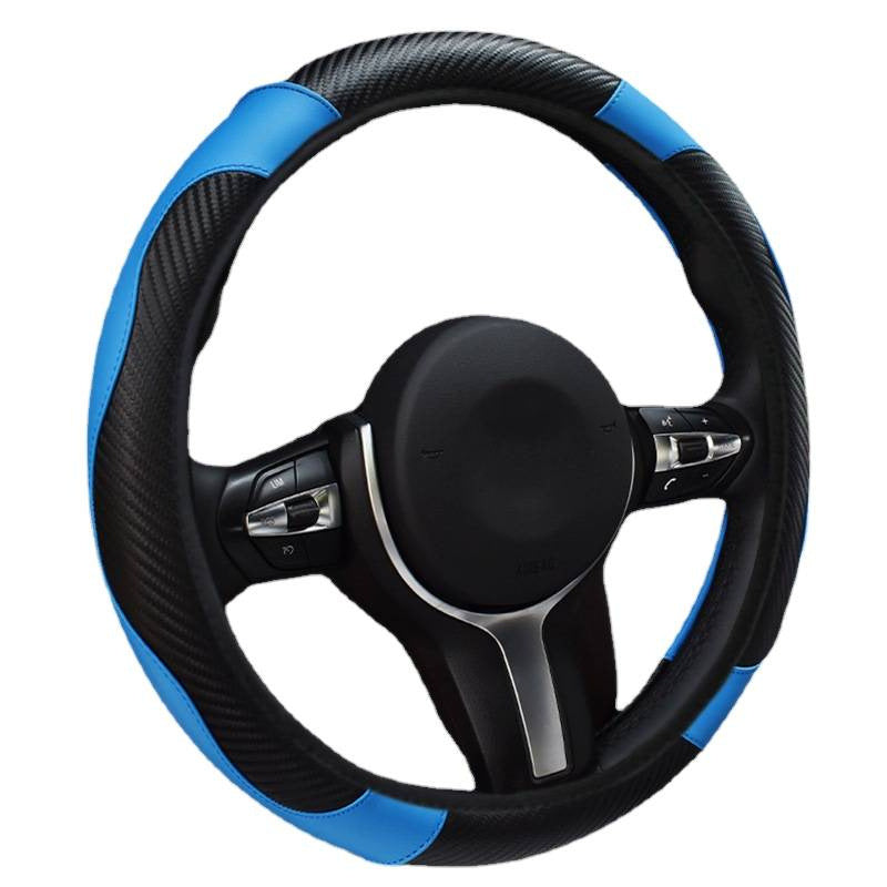 Car Steering Wheel Cover Elastic Rimless Leather
