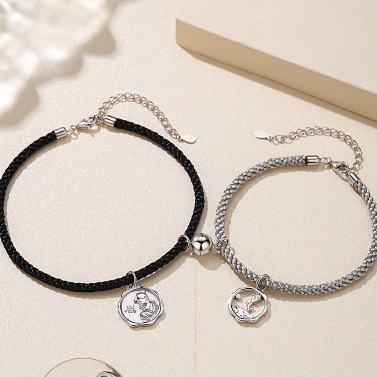 Sterling Silver Couple Bracelet For Women And Men